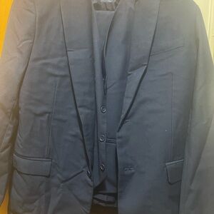 Navy Blue. Youth Dress Set for Boys. Worn once (Pants, Vest, Blazer)